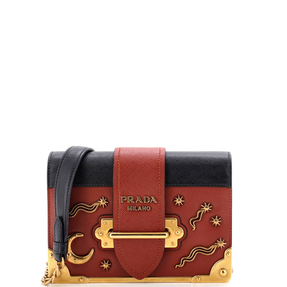 Prada Cahier Crossbody Bag Embellished #258710P19B